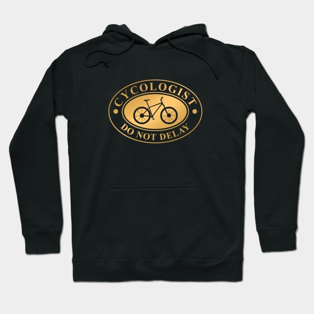 FUNNY BIKE CYCOLOGIST PSYCHOLOGIST Hoodie by JWOLF